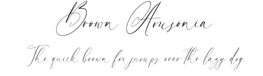 Brown Amsonia by Nathatype — Script Handwritten Font