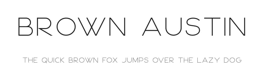 Brown Austin by Graphicfresh — Sans Serif Font