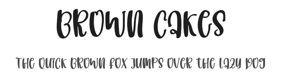 Brown Cakes by Inermedia Studio — Script Handwritten Font