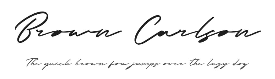 Brown Carlson by Graphicfresh — Script Handwritten Font