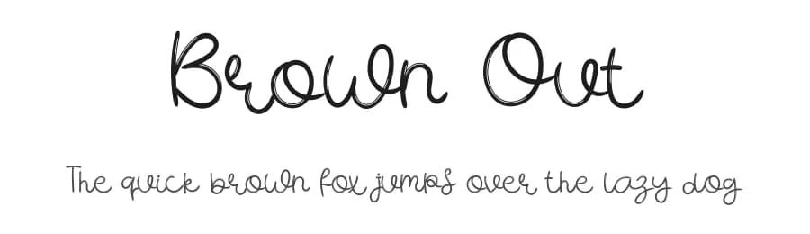 Brown Out by Eddy Goodboy — Script Handwritten Font