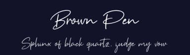 Brown Pen by Suzuran San — Script Handwritten Font — thumbnail 2