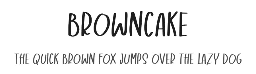Browncake by selawetype — Script Handwritten Font
