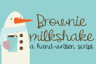 Brownie Milkshake Font by Illustration Ink — Script Handwritten Font — thumbnail 1