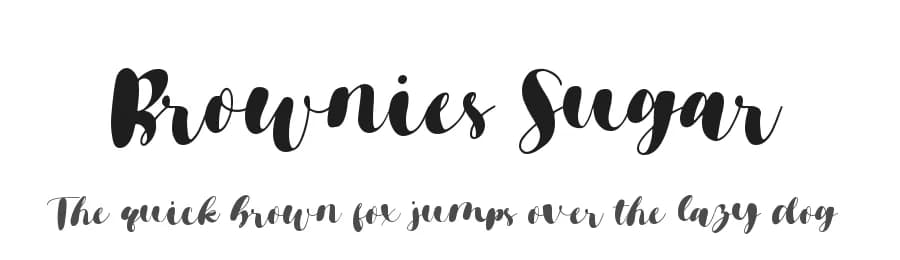 Brownies Sugar by Sronstudio — Script Handwritten Font