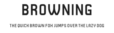 Browning by Vladimir Nikolic — Sans Serif Font — thumbnail 1