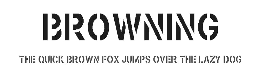 Browning by Liberator Crew — Dingbats Font