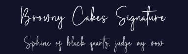 Browny Cakes Signature by Fontherapy — Script Handwritten Font — thumbnail 2