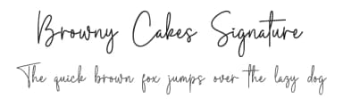 Browny Cakes Signature by Fontherapy — Script Handwritten Font — thumbnail 1