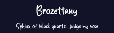 Brozettany by Bale — Script Handwritten Font — thumbnail 2