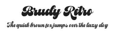 Brudy Retro by LetterFreshStudio — Script Handwritten Font — thumbnail 1