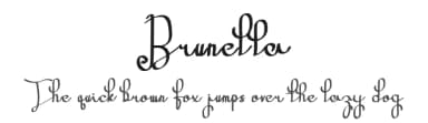 Brunella by Darno Wiyanto — Script Handwritten Font — thumbnail 1