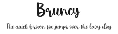Bruney by Scratchones — Script Handwritten Font — thumbnail 1