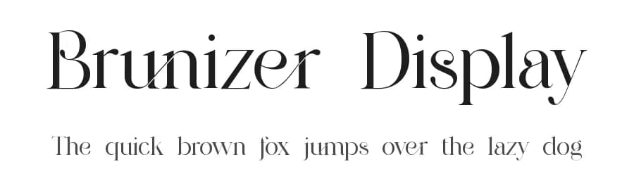 Brunizer Display by UI Creative — Serif Font