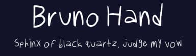 Bruno Hand by meddoesstuff — Script Handwritten Font — thumbnail 2