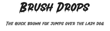 Brush Drops by Ditatype — Script Handwritten Font — thumbnail 1