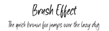 Brush Effect by NJ Studio — Script Handwritten Font — thumbnail 1