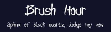 Brush Hour by Guido Holz — Script Handwritten Font — thumbnail 2