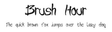 Brush Hour by Guido Holz — Script Handwritten Font — thumbnail 1