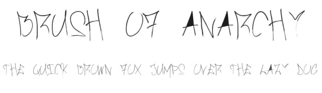 Brush Of Anarchy by Iordanis Passas — Script Handwritten Font