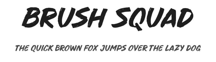 Brush Squad by Nirmana Visual — Script Handwritten Font