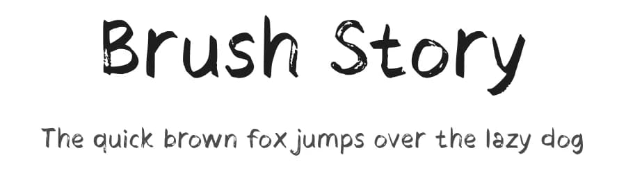Brush Story by Siapgraph — Script Handwritten Font