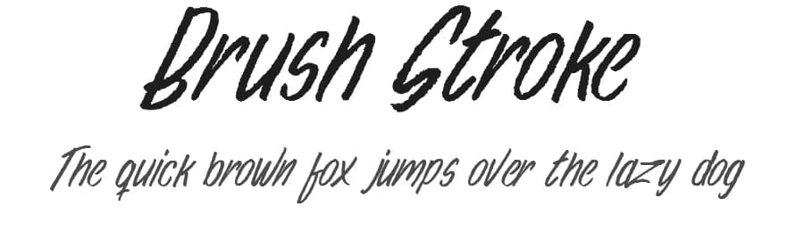 Brush Stroke by Billy Argel Fonts ® — Script Handwritten Font