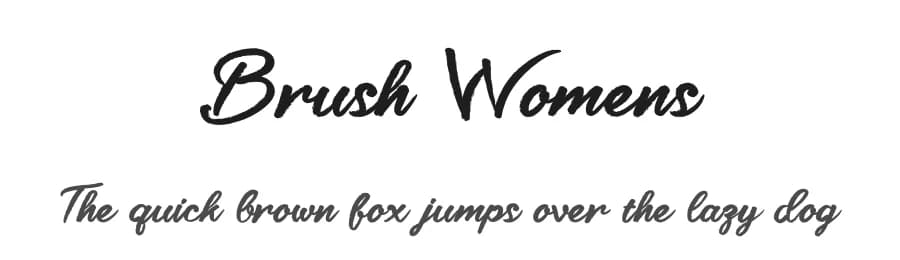 Brush Womens by Gado Gado — Script Handwritten Font