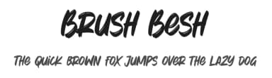 Brush Besh by Gassstype — Script Handwritten Font — thumbnail 1