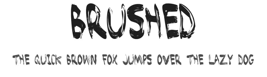 Brushed by Pizzadude — Script Handwritten Font