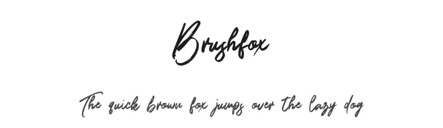 Brushfox by Thirtypath — Script Handwritten Font