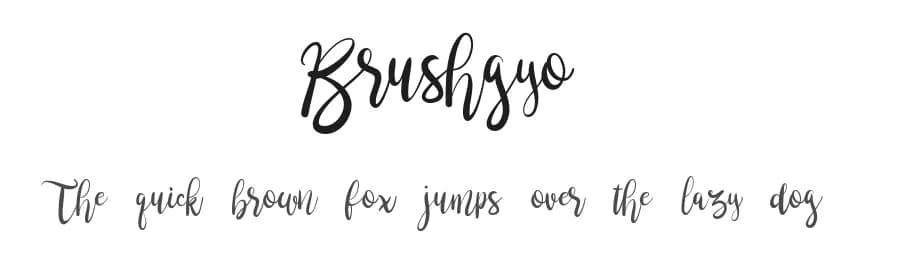 Brushgyo by Alit Design — Script Handwritten Font