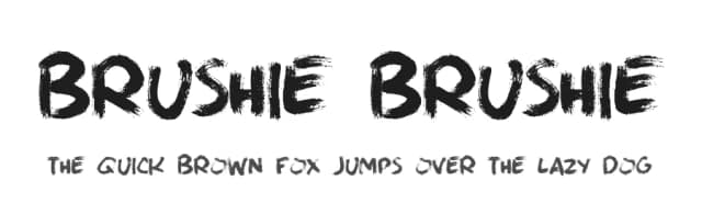 Brushie Brushie by Skyhaven Fonts — Script Handwritten Font