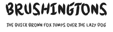 Brushingtons by Xerographer Fonts — Script Handwritten Font — thumbnail 1