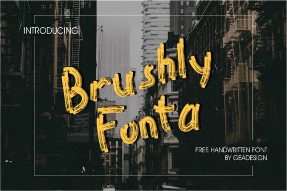 Brushly Fonta Font by geadesign — Script Handwritten Font