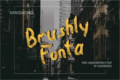 Brushly Fonta Font by geadesign — Script Handwritten Font — thumbnail 1