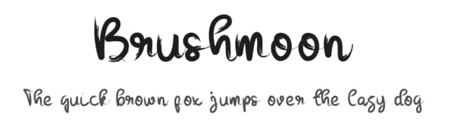Brushmoon by Al Ghul — Script Handwritten Font