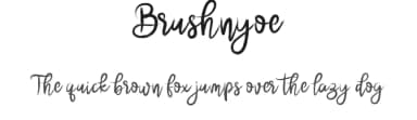 Brushnyoe by Beautypes — Script Handwritten Font — thumbnail 1