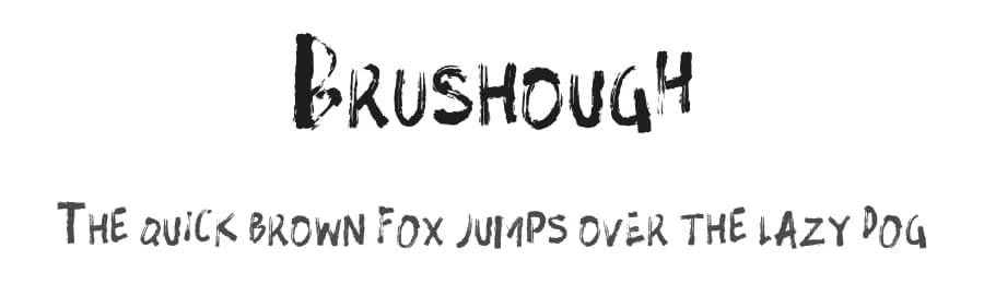 Brushough by hati — Script Handwritten Font