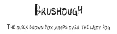 Brushough by hati — Script Handwritten Font — thumbnail 1