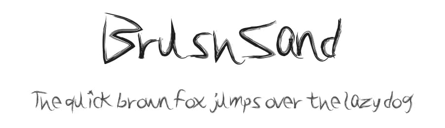 BrushSand by Xerographer Fonts — Script Handwritten Font