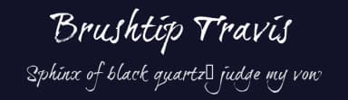 Brushtip Travis by JOEBOB graphics — Script Handwritten Font — thumbnail 2