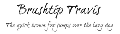 Brushtip Travis by JOEBOB graphics — Script Handwritten Font — thumbnail 1