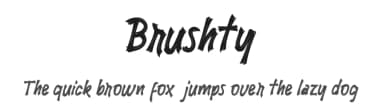 Brushty by Display Studio — Script Handwritten Font — thumbnail 1