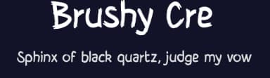Brushy Cre by Fred Cre — Script Handwritten Font — thumbnail 2