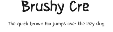 Brushy Cre by Fred Cre — Script Handwritten Font — thumbnail 1