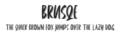Brusqe by Skiiller Studio — Script Handwritten Font — thumbnail 1