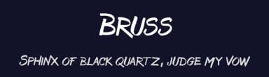 Bruss by Aku Fadhl — Script Handwritten Font — thumbnail 2