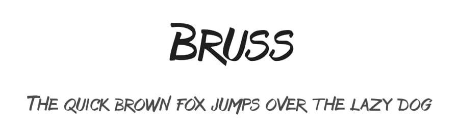 Bruss by Aku Fadhl — Script Handwritten Font