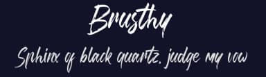 Brusthy by Ardyana Types — Script Handwritten Font — thumbnail 2